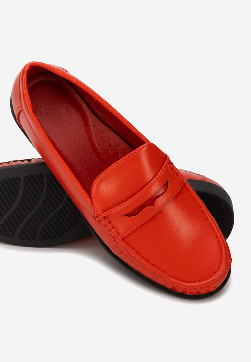 Mocassini da donna Matildia rosso