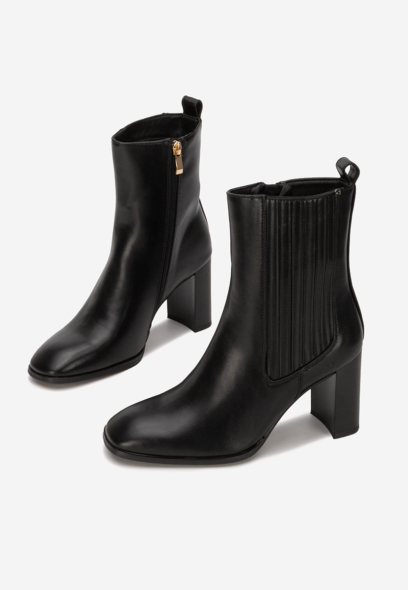 Tronchetti con tacco largo Kalisa nero