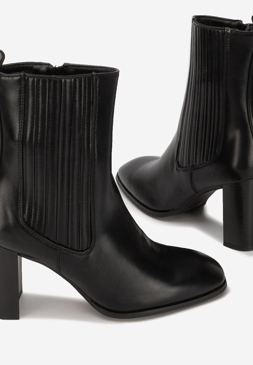 Tronchetti con tacco largo Kalisa nero