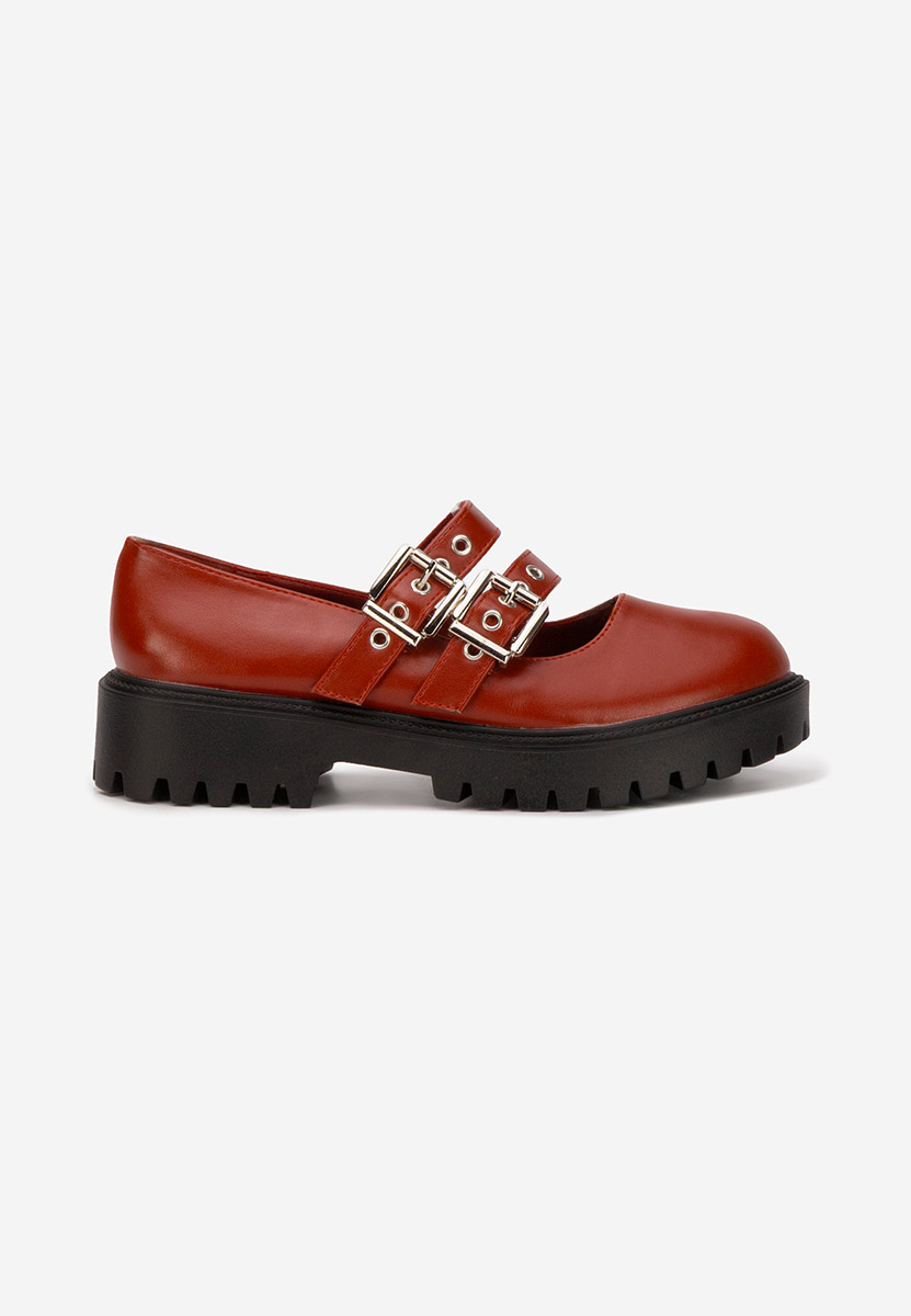 Scarpe basse donna Geovania granata