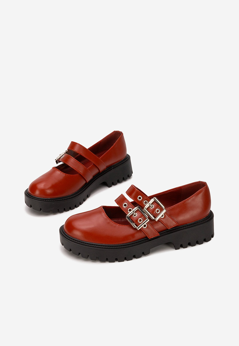 Scarpe basse donna Geovania granata