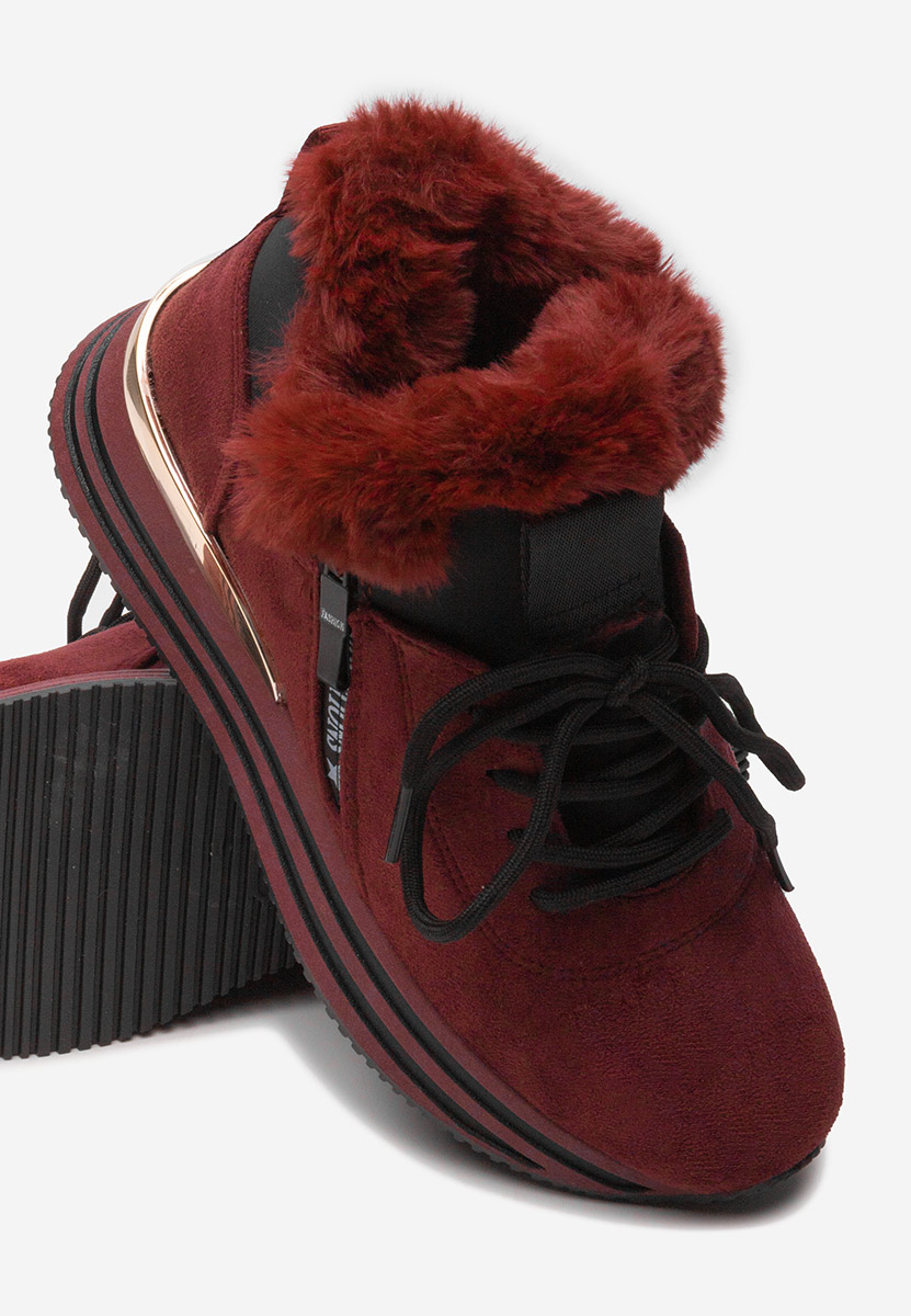 Sneakers donna invernali Axira granata