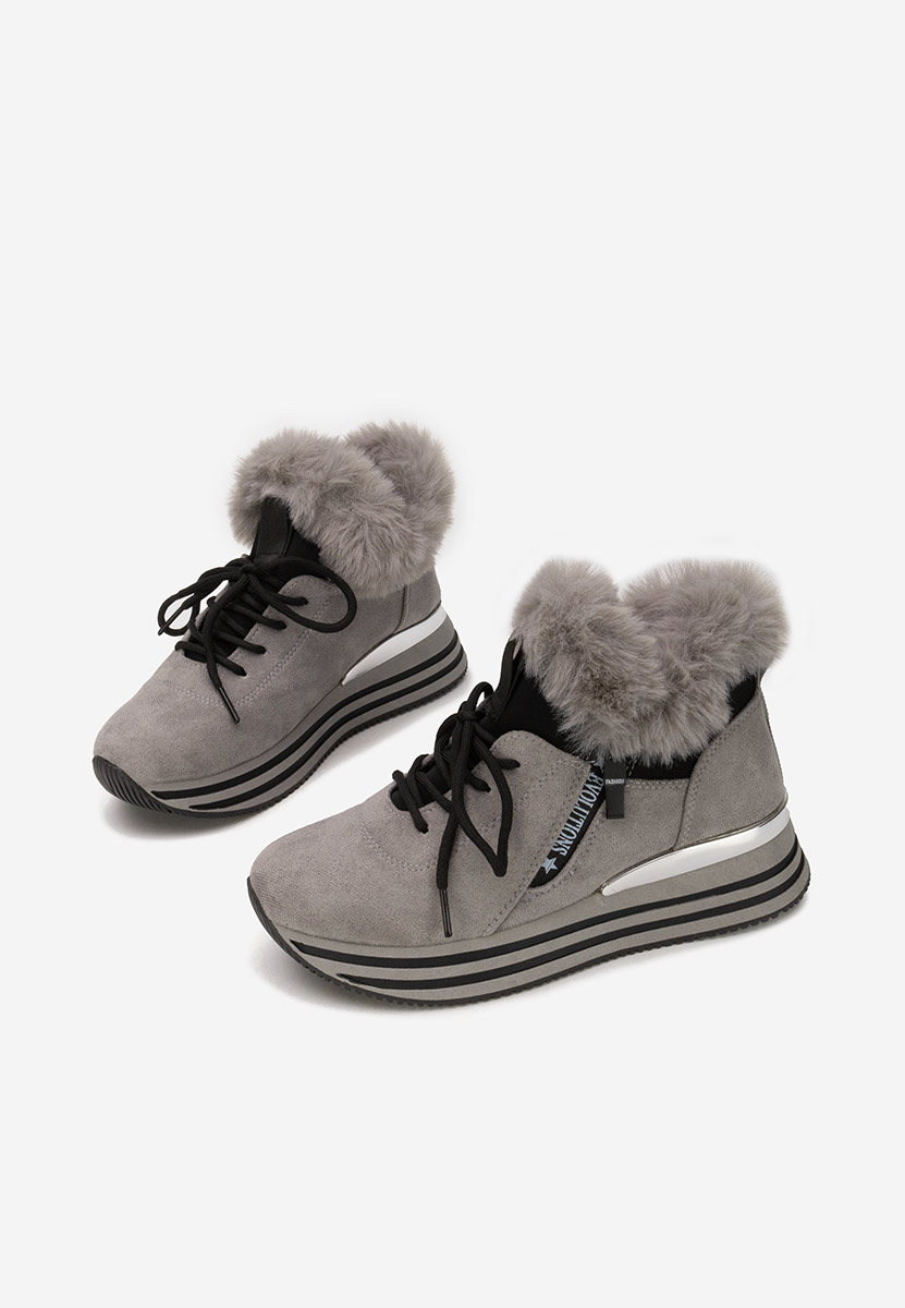 Sneakers donna invernali Axira grigio