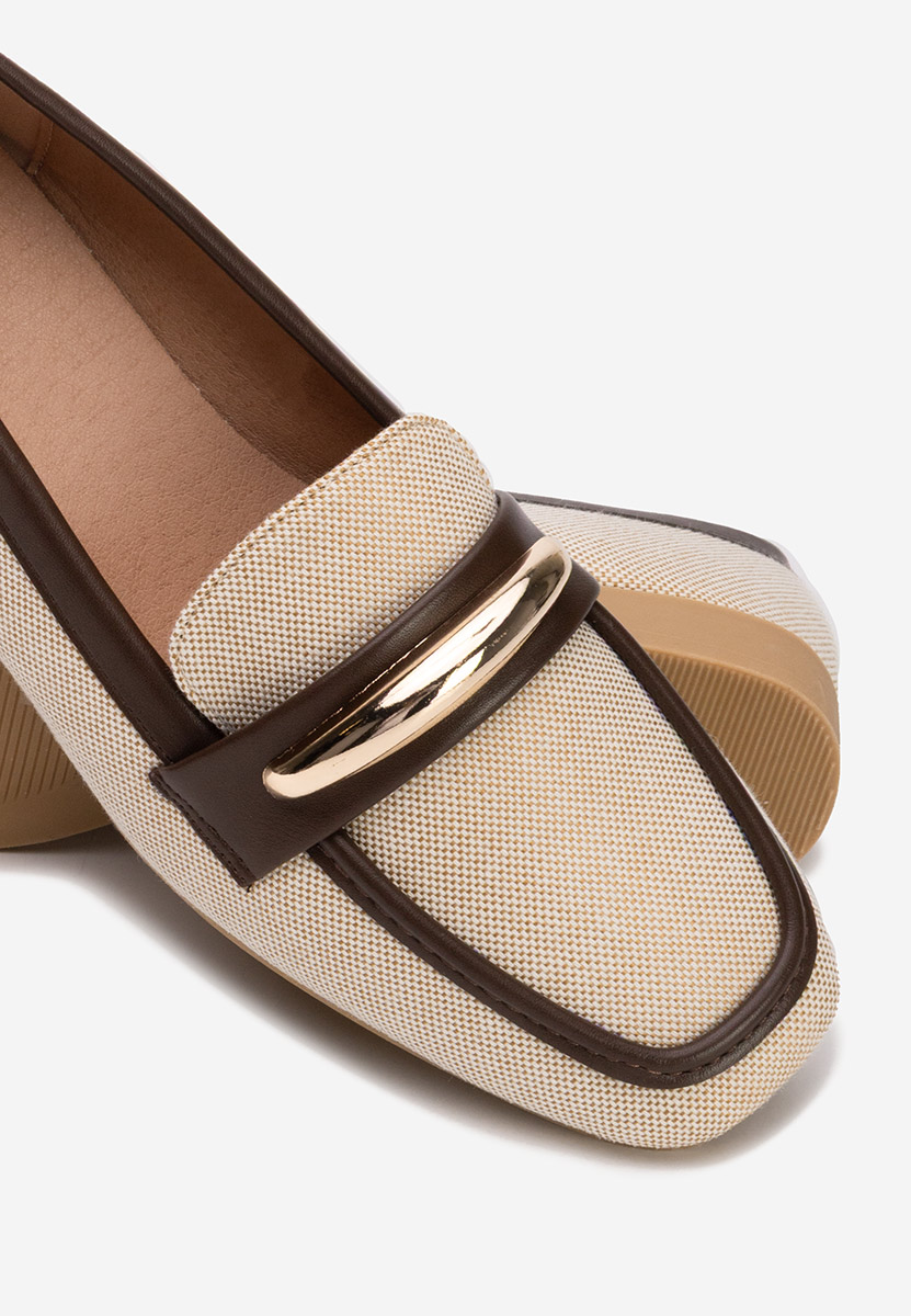 Mocassini da donna Meliania beige