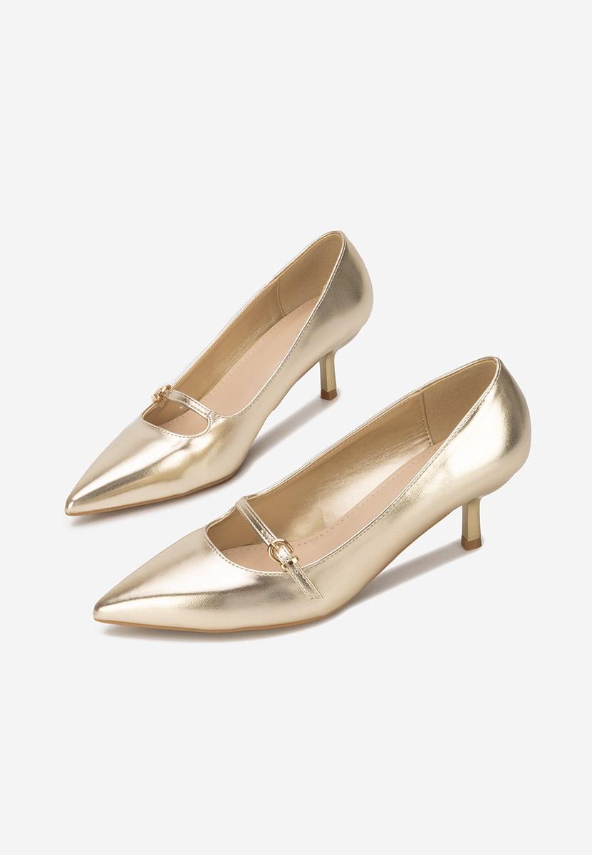 Décolleté tacco a spillo Rilora oro