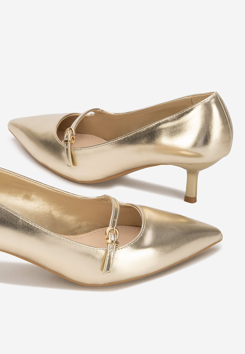 Décolleté tacco a spillo Rilora oro