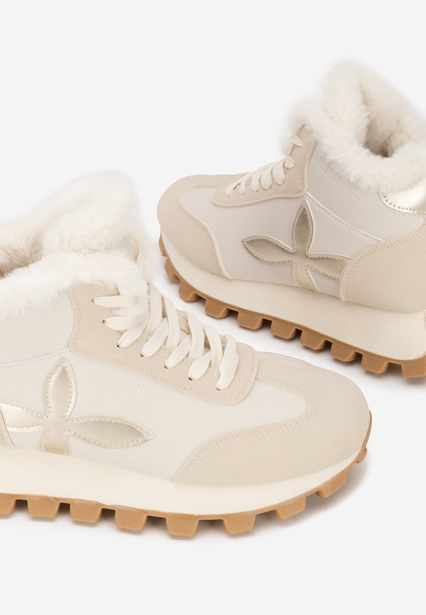 Sneakers donna invernali Ozia beige
