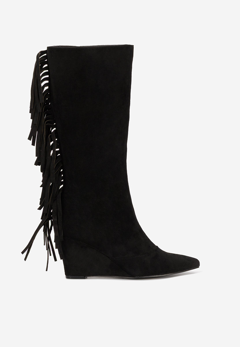 Stivali camperos donna Nero Milania