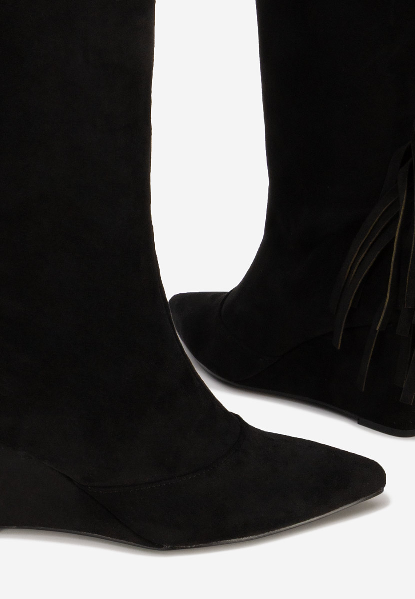 Stivali camperos donna Nero Milania