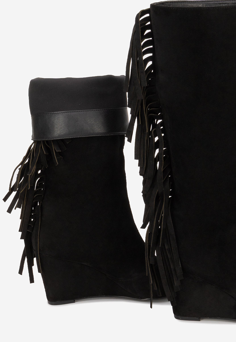 Stivali camperos donna Nero Milania