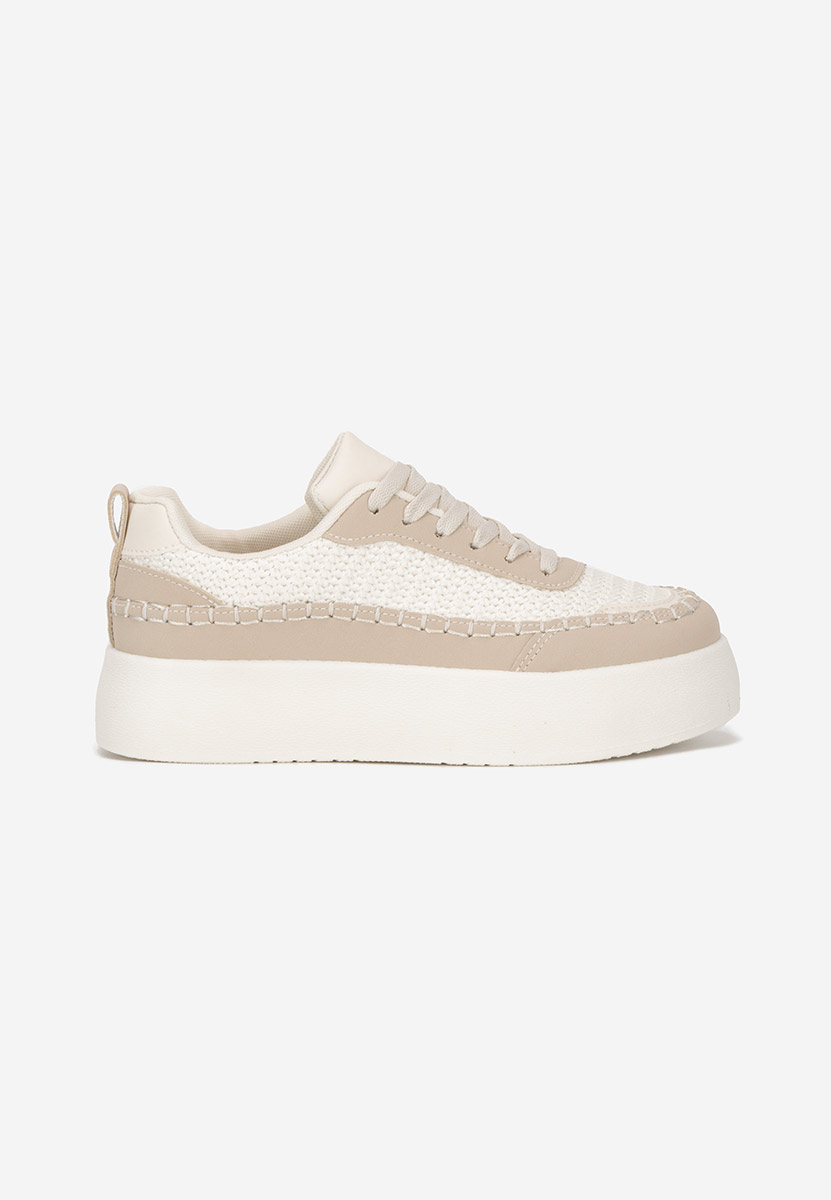 Sneakers con zeppa Cecila beige