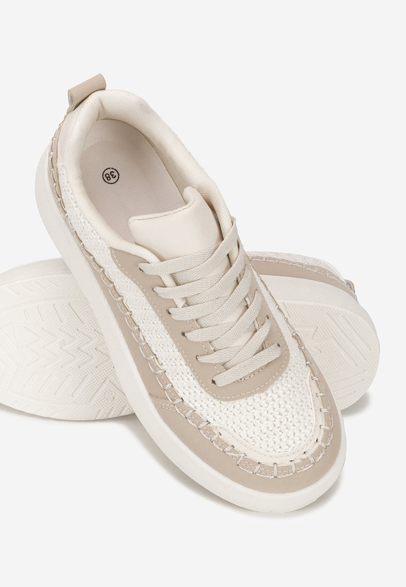 Sneakers con zeppa Cecila beige