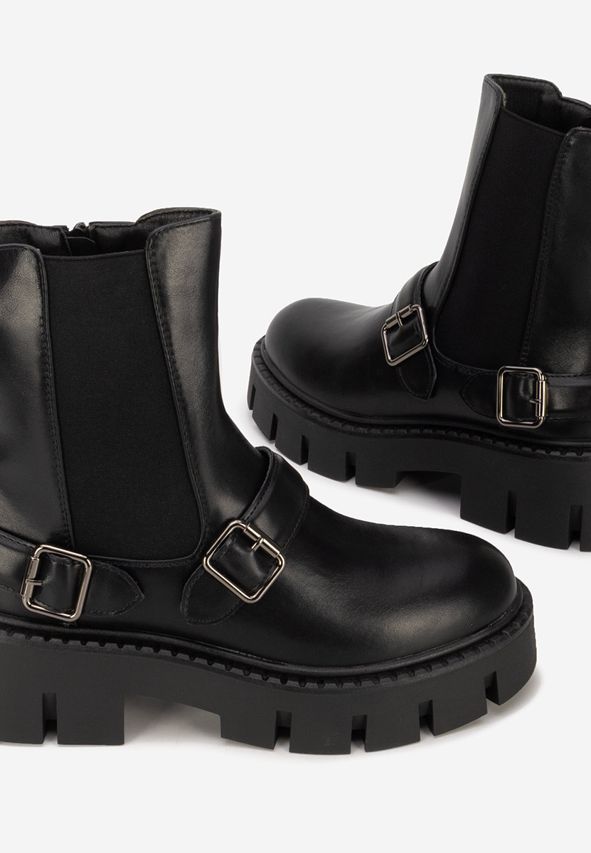 Stivaletti con plateau Carolinne V2 nero