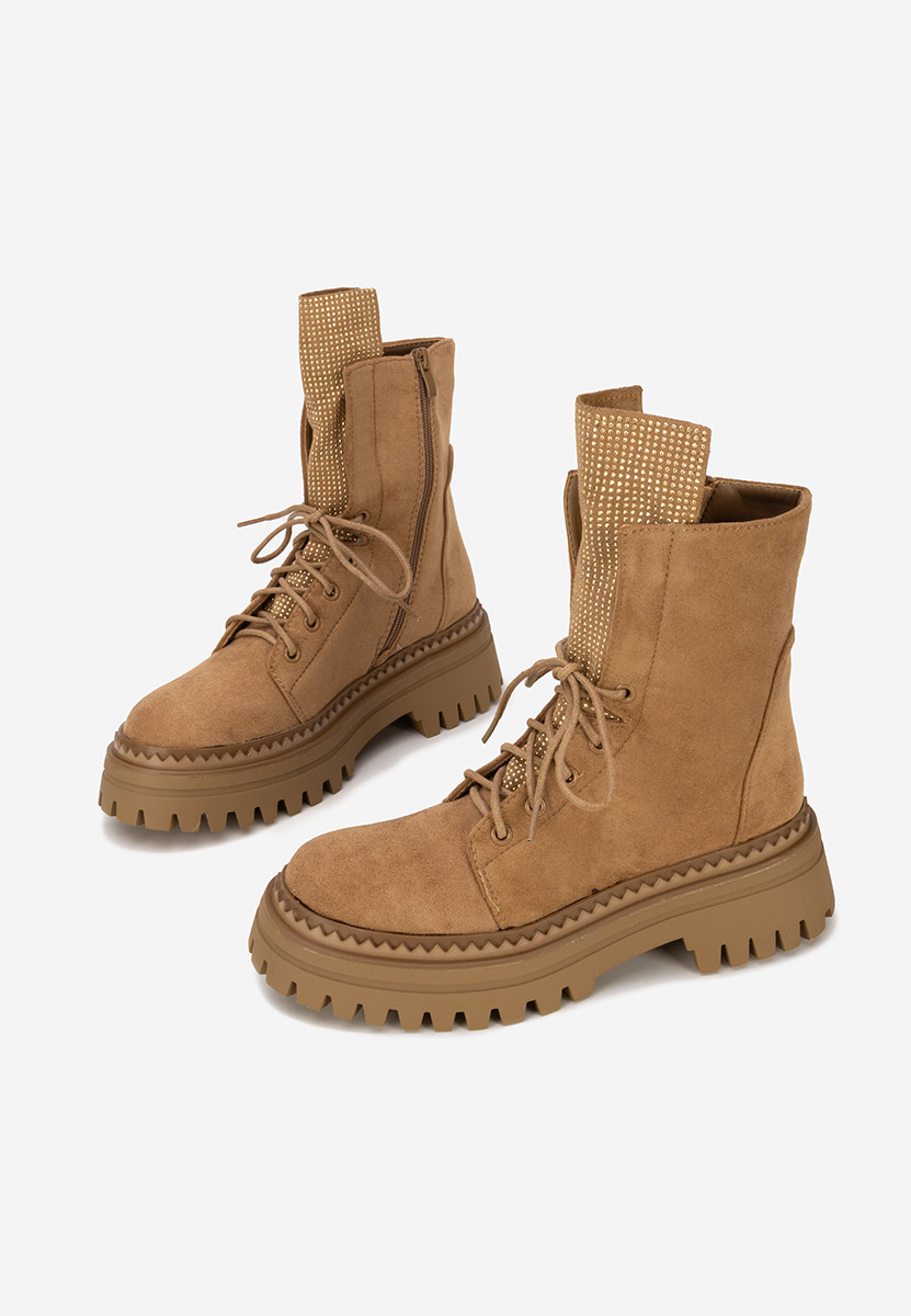 Scarponcini donna Siennara camel