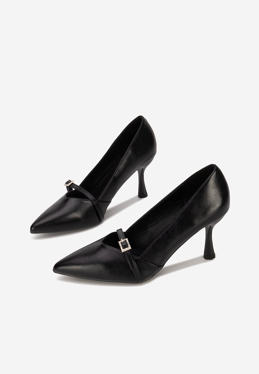 Décolleté tacco a spillo Ashlee nero