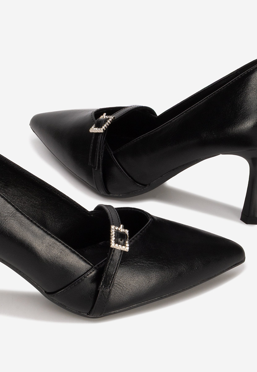 Décolleté tacco a spillo Ashlee nero