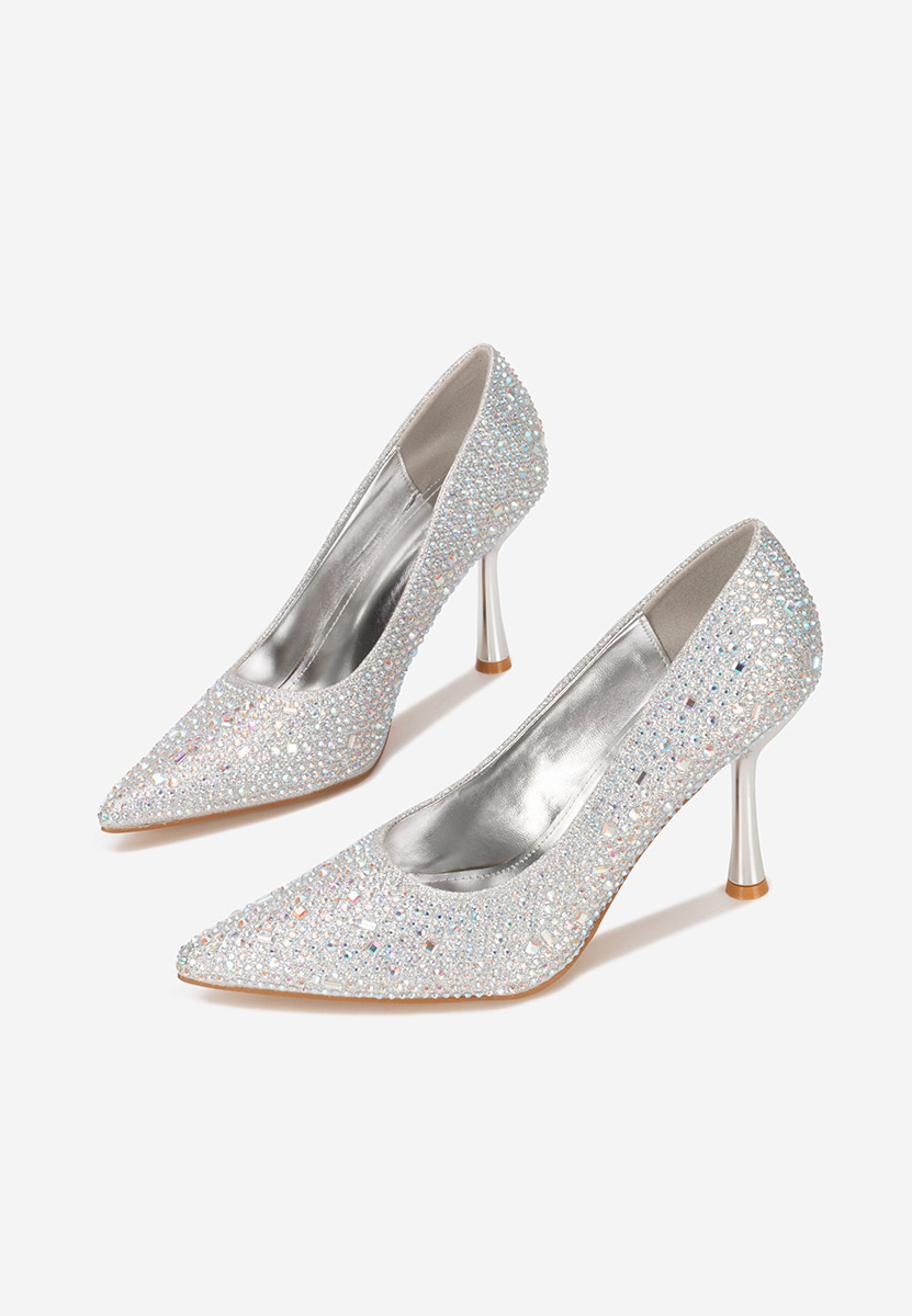 Décolleté tacco a spillo Sidionia argento