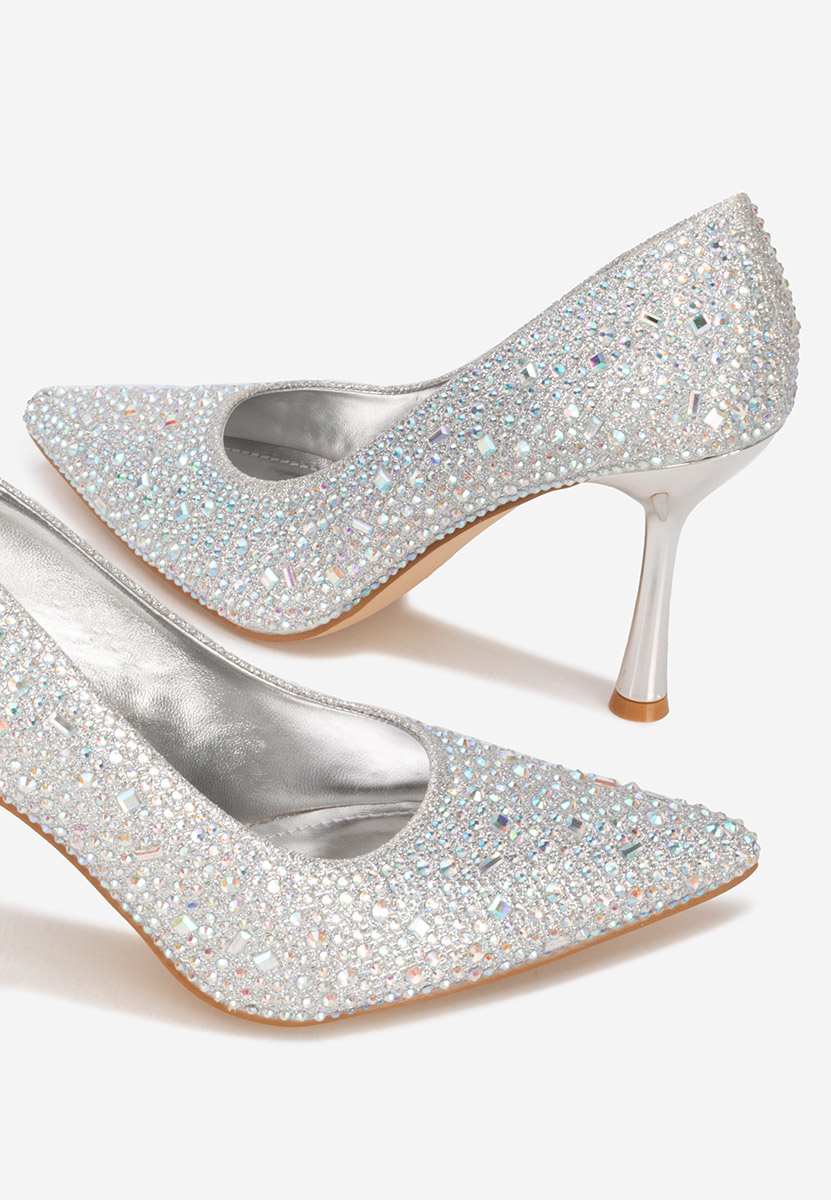 Décolleté tacco a spillo Sidionia argento