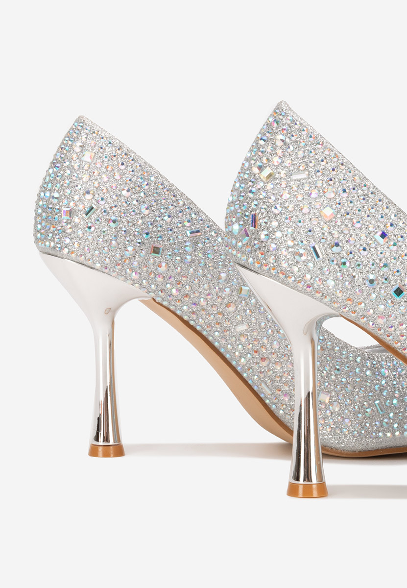 Décolleté tacco a spillo Sidionia argento