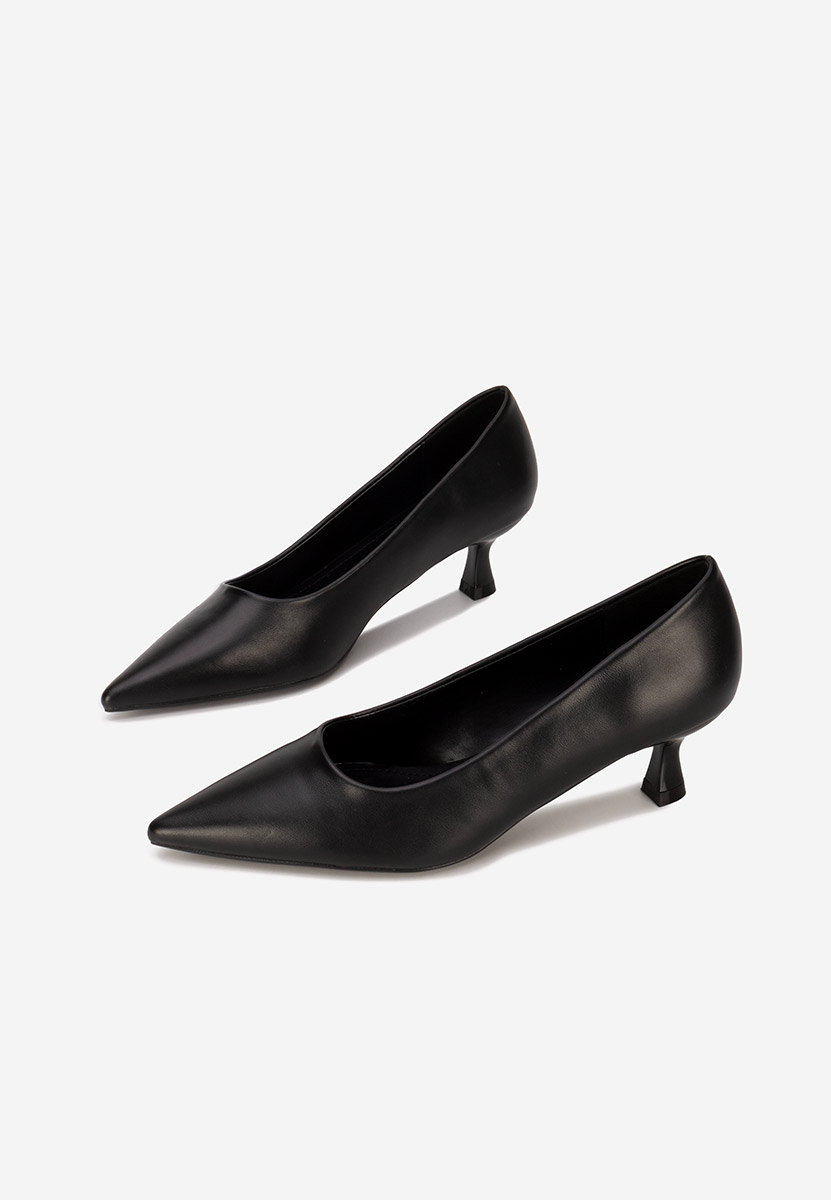 Décolleté tacco basso Glimera negri