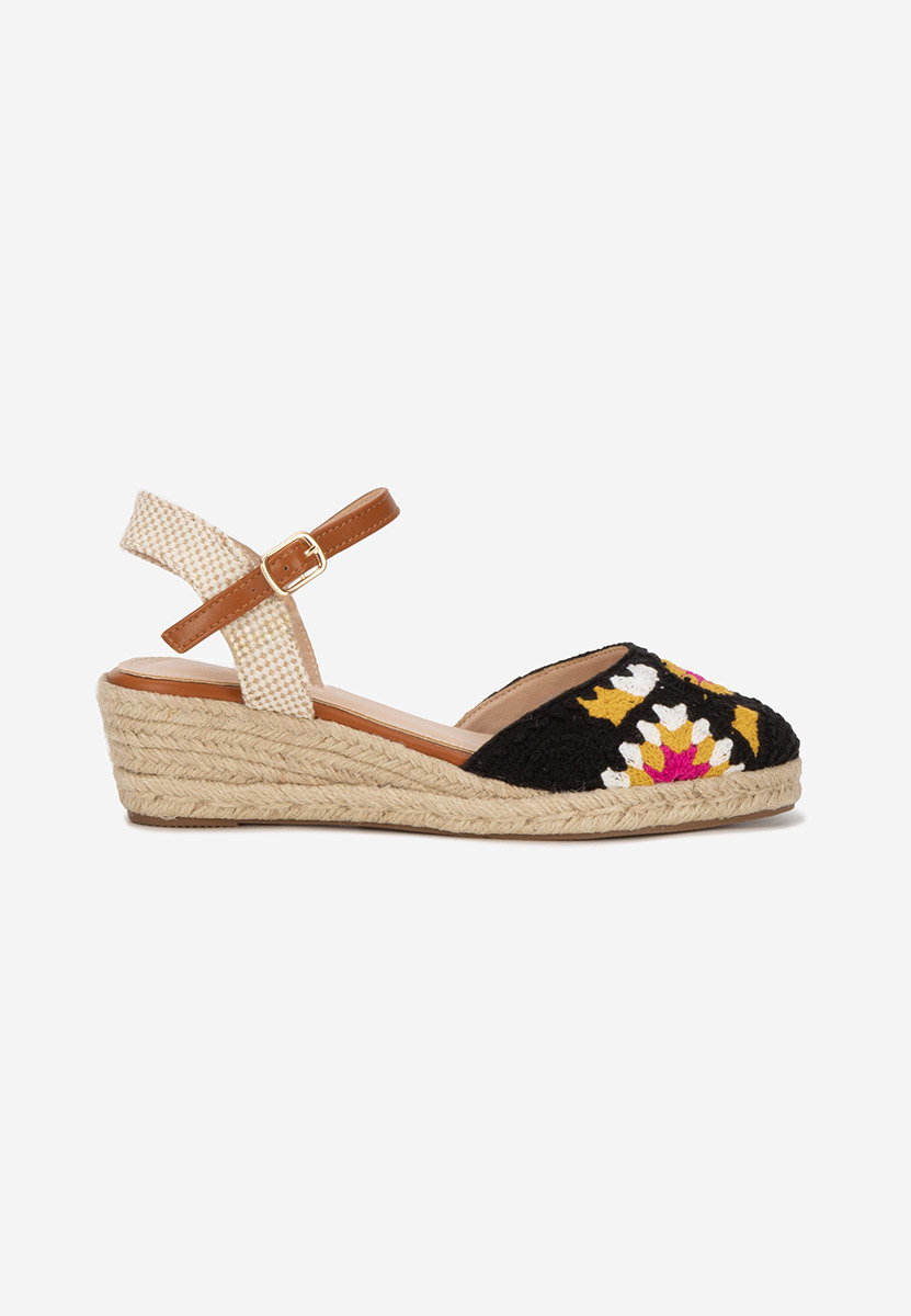 Espadrillas zeppa Elioth nero