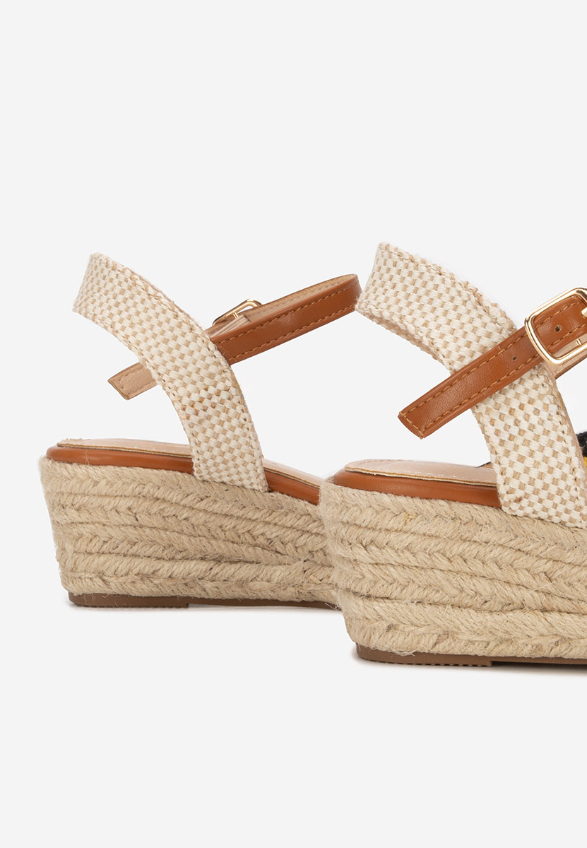 Espadrillas zeppa Elioth nero