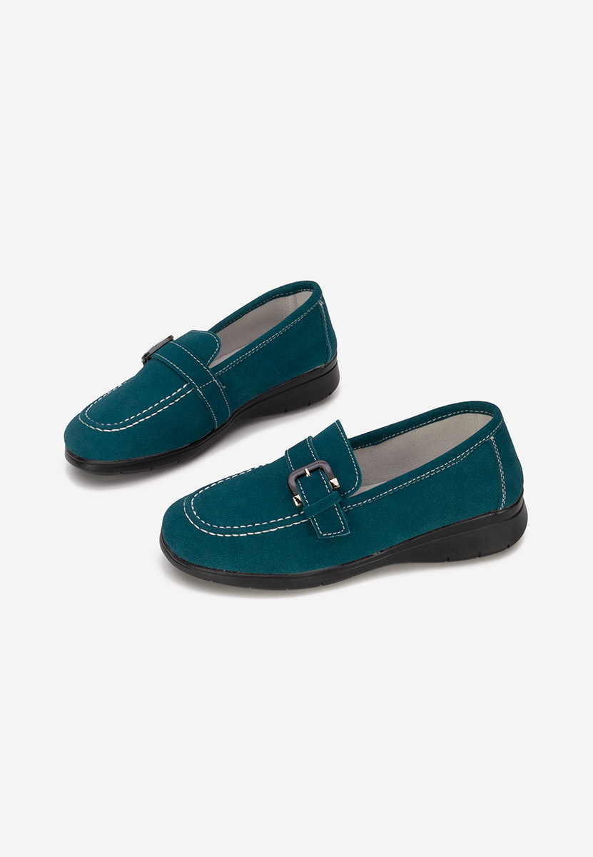 Mocassini donna pelle Bernara V2 verdi