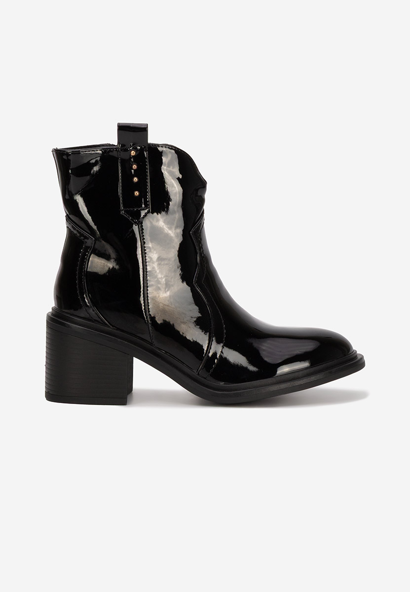 Tronchetti con tacco largo Katyana V2 nero