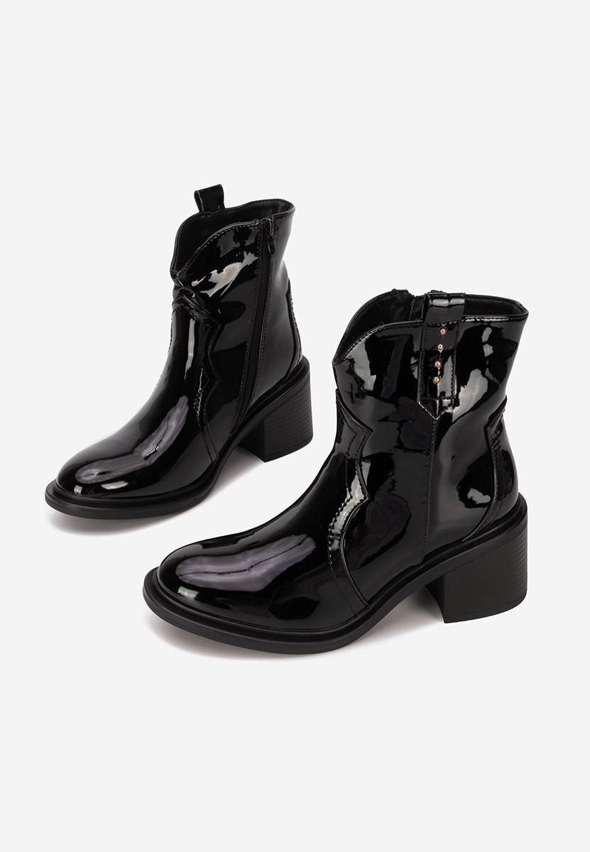 Tronchetti con tacco largo Katyana V2 nero