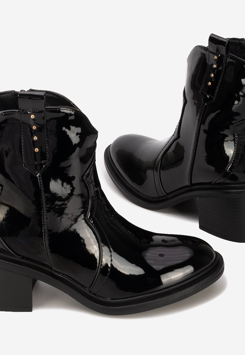 Tronchetti con tacco largo Katyana V2 nero