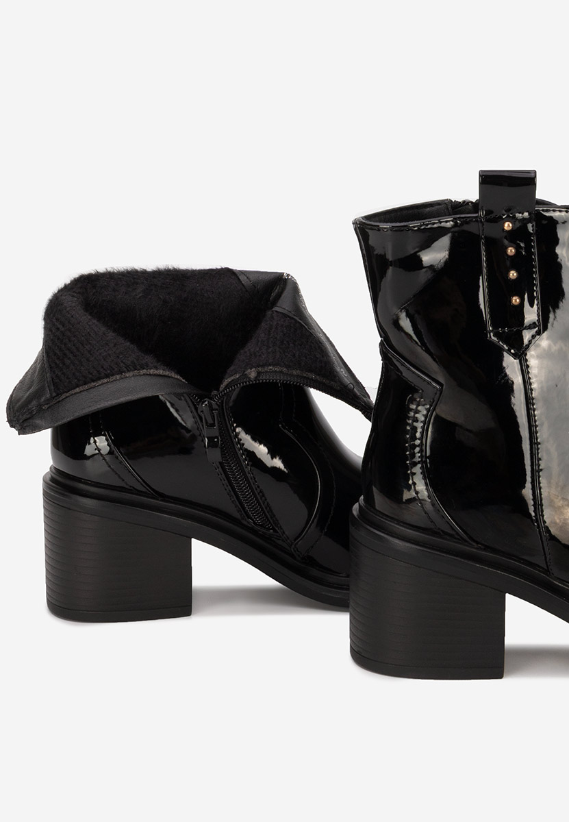 Tronchetti con tacco largo Katyana V2 nero