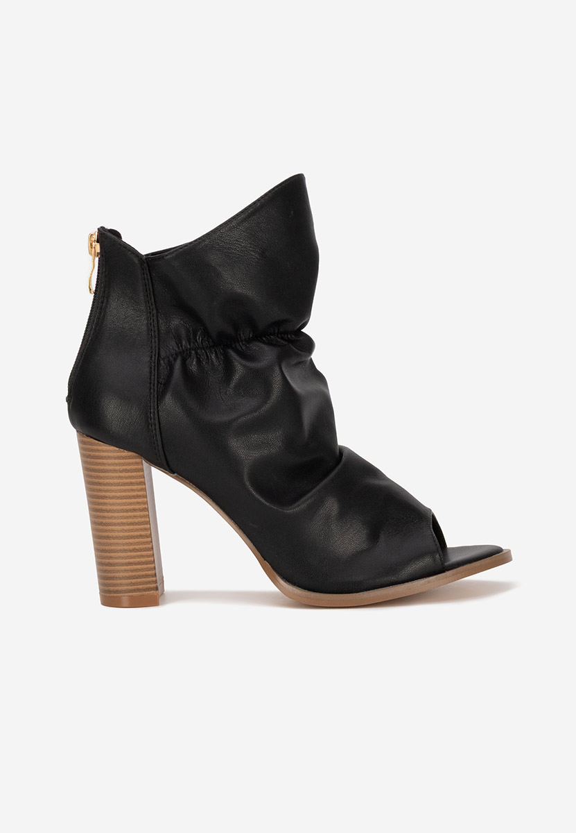 Tronchetti con tacco largo Jeanelle nero