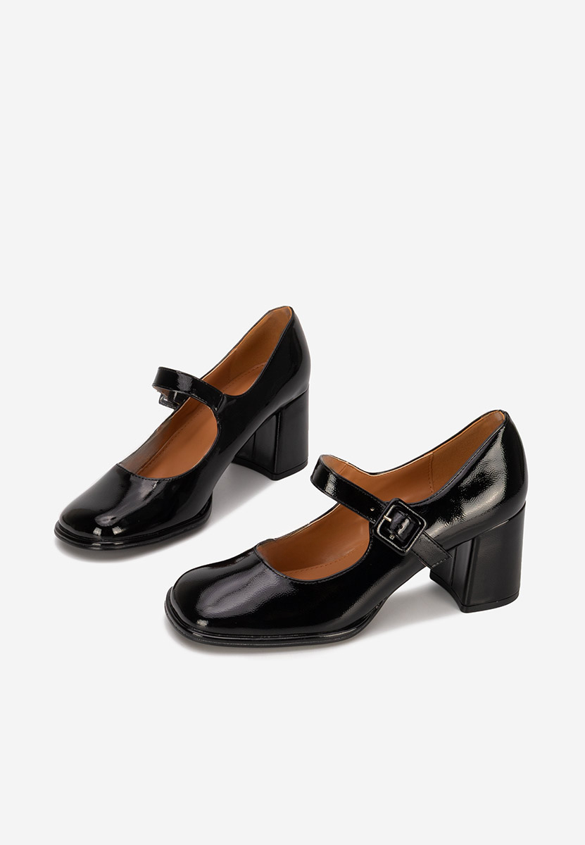 Décolleté tacco largo Terresa nero