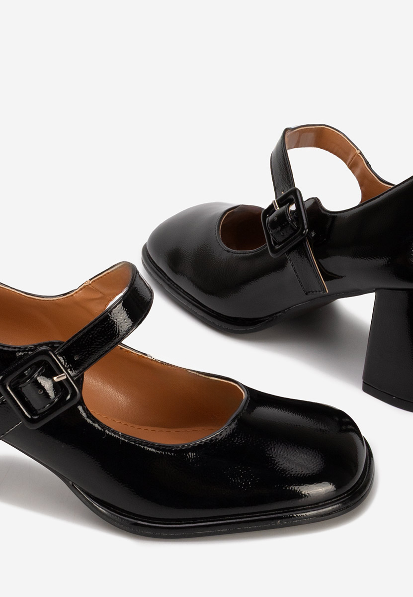 Décolleté tacco largo Terresa nero