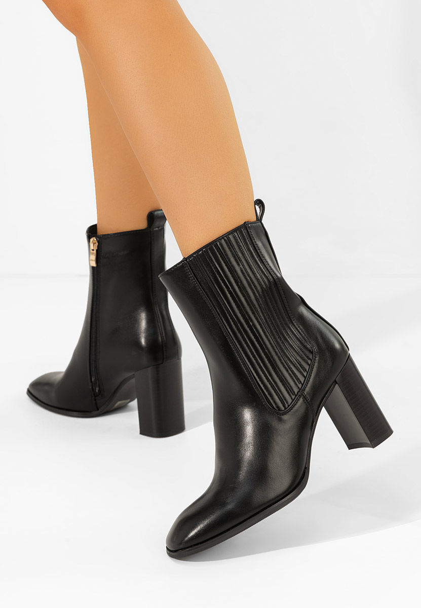 Tronchetti con tacco largo Kalisa nero