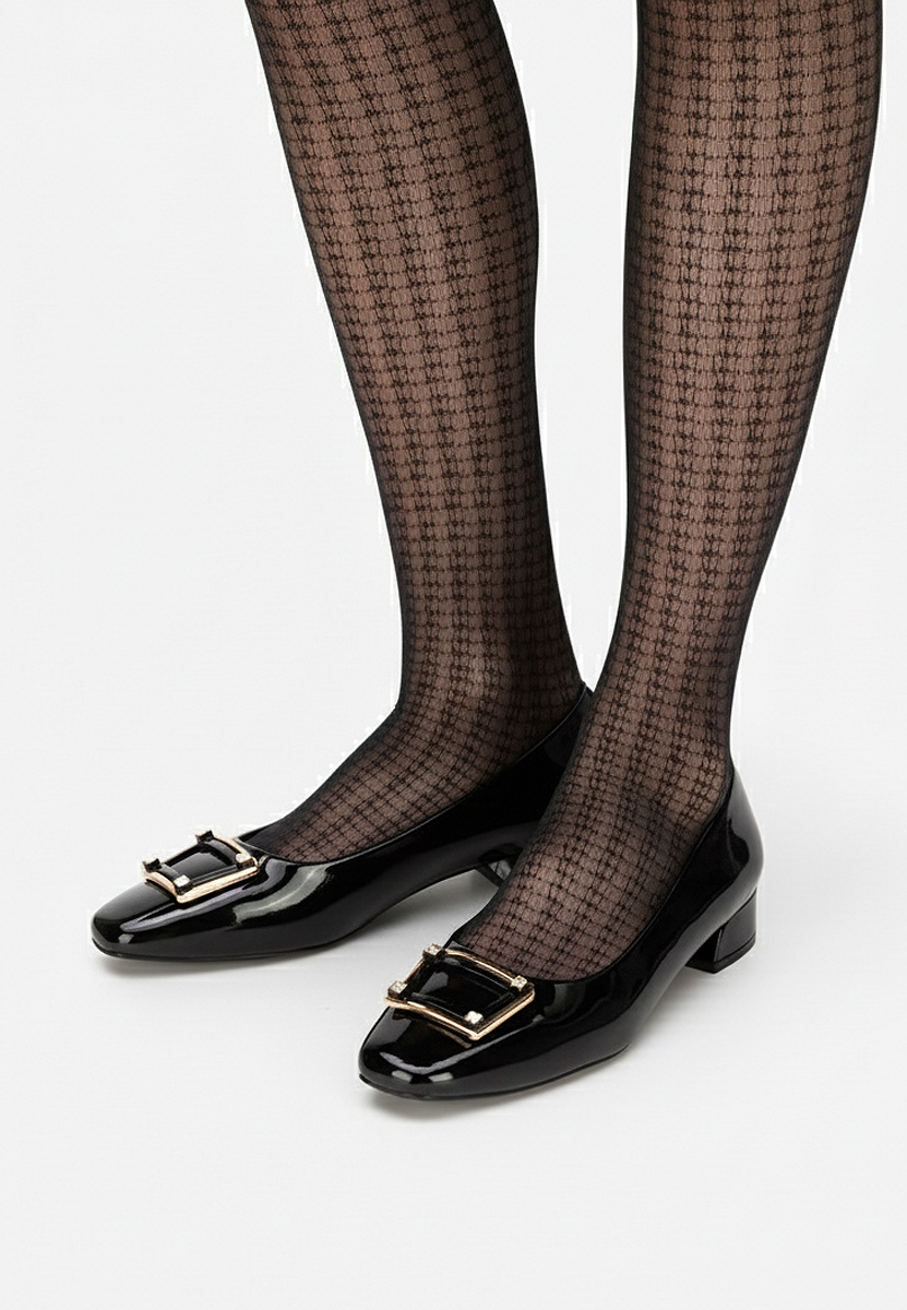 Décolleté tacco basso Huana nero