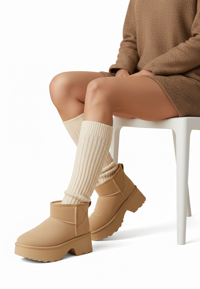 Stivaletti invernali donna Tarnia beige