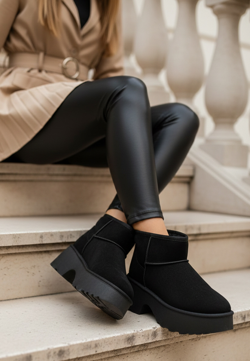 Stivaletti invernali donna Tarnia nero