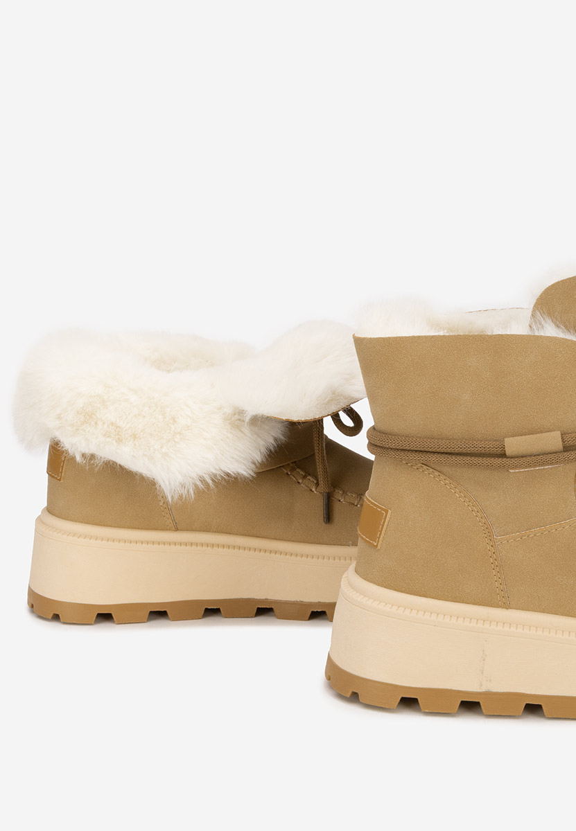 Stivaletti con plateau Dionea cachi