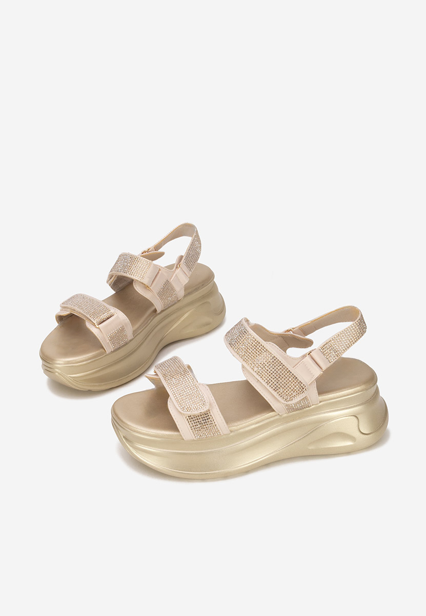 Sandali platform Sakirra beige