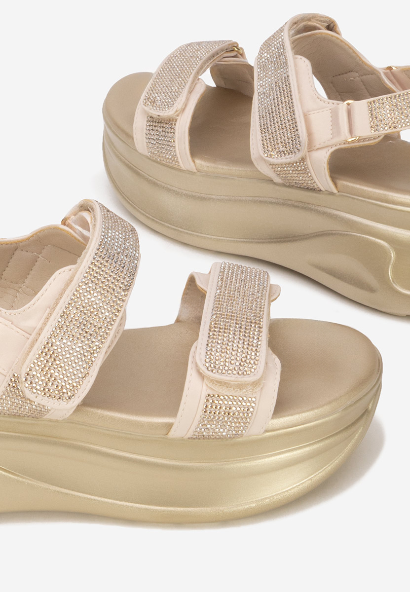 Sandali platform Sakirra beige