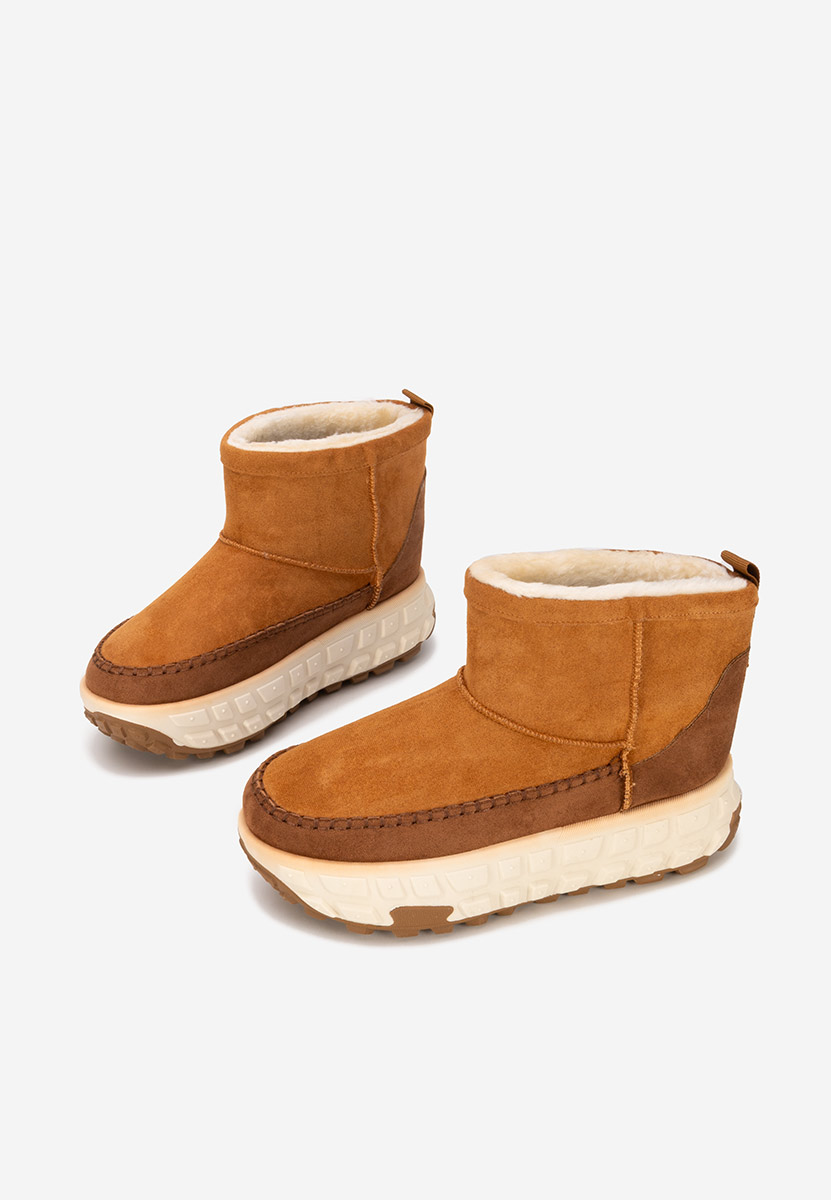 Stivaletti con plateau Novela camel