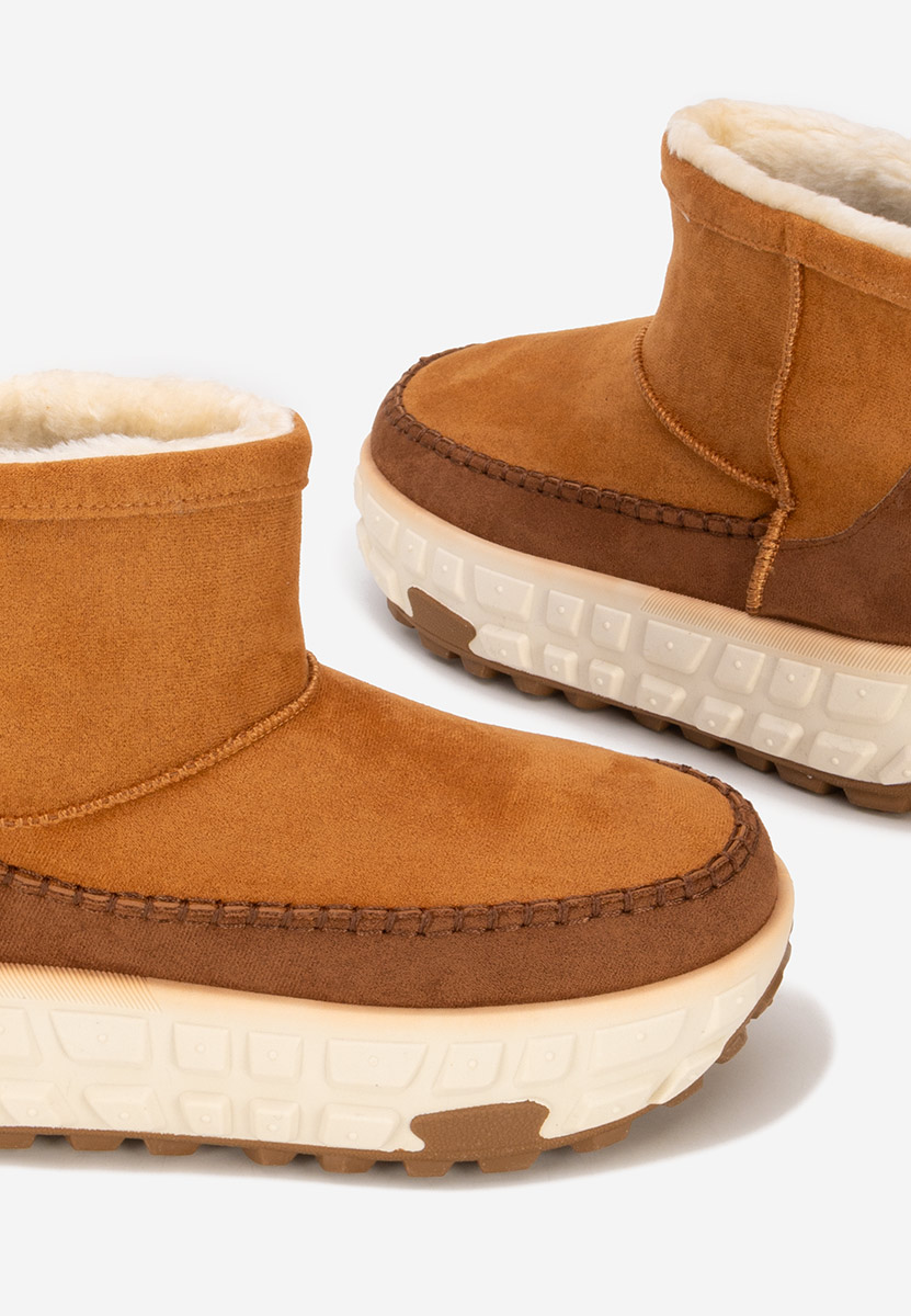 Stivaletti con plateau Novela camel