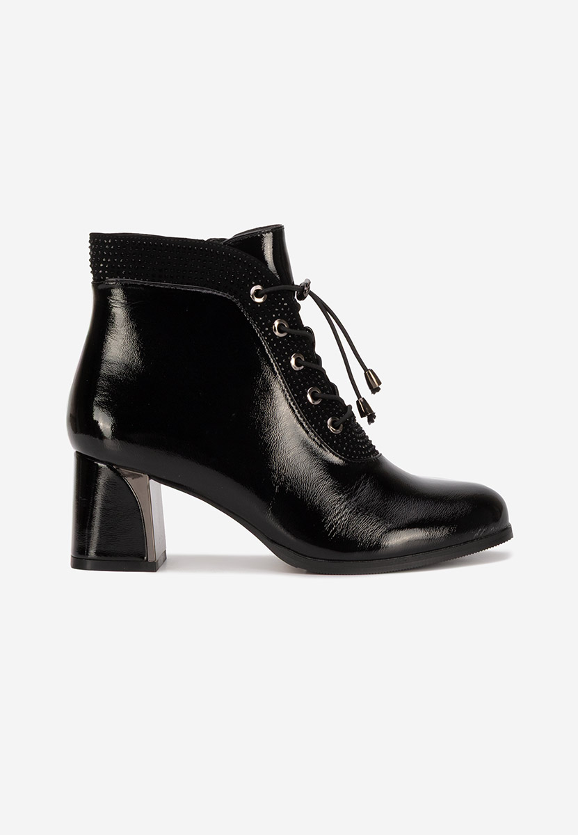 Stivaletti con tacco Larae nero