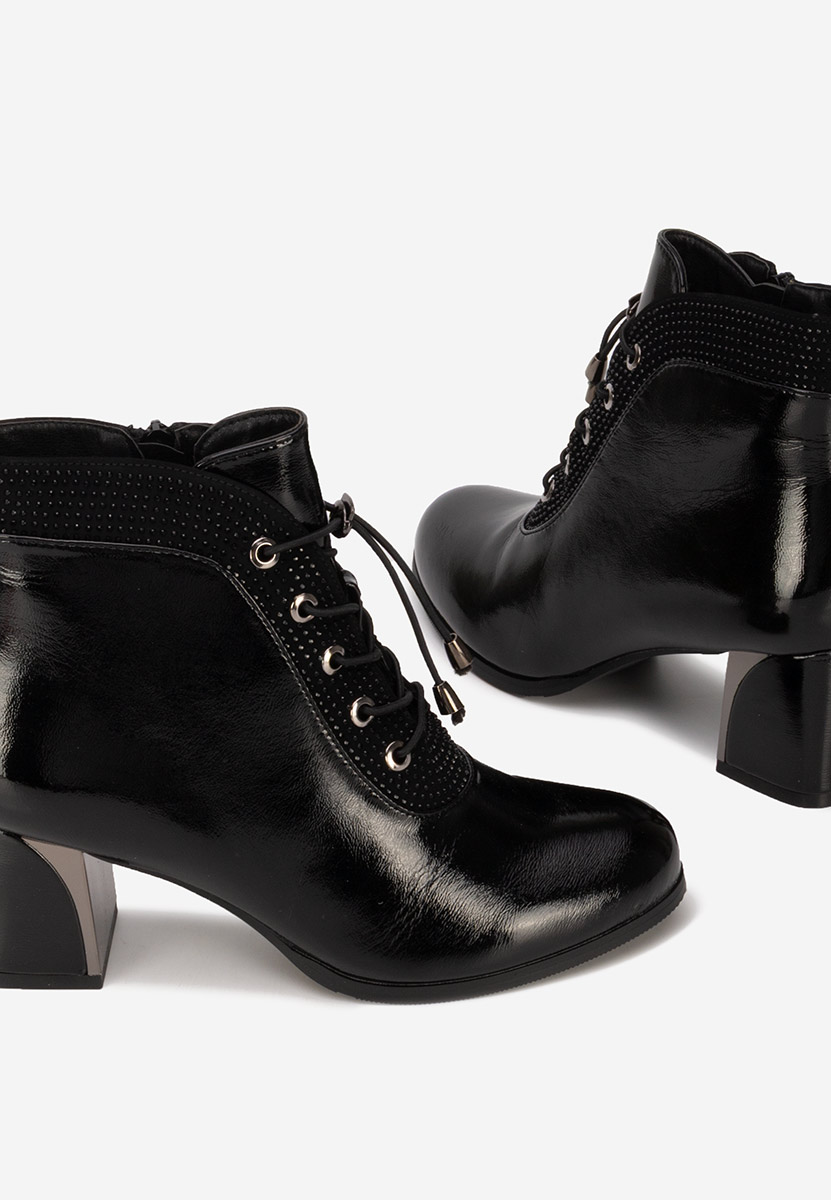 Stivaletti con tacco Larae nero