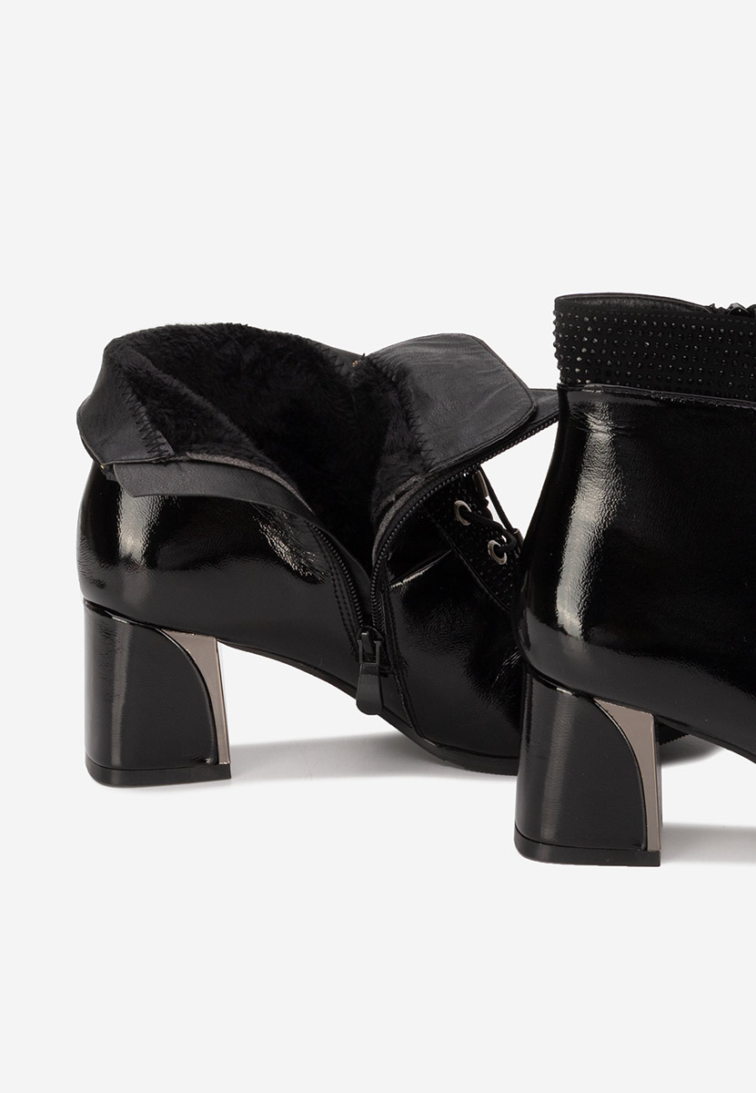 Stivaletti con tacco Larae nero