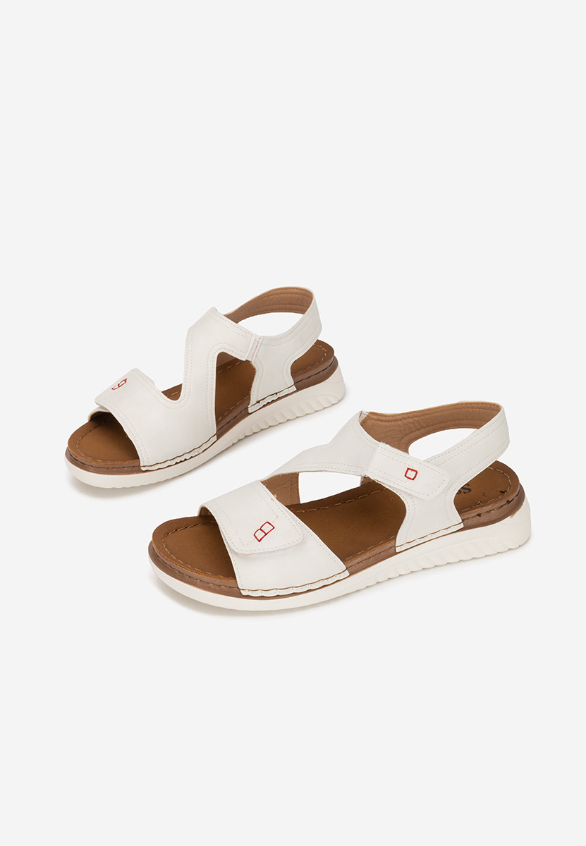 Sandali bassi donna Metina V2 bianchi