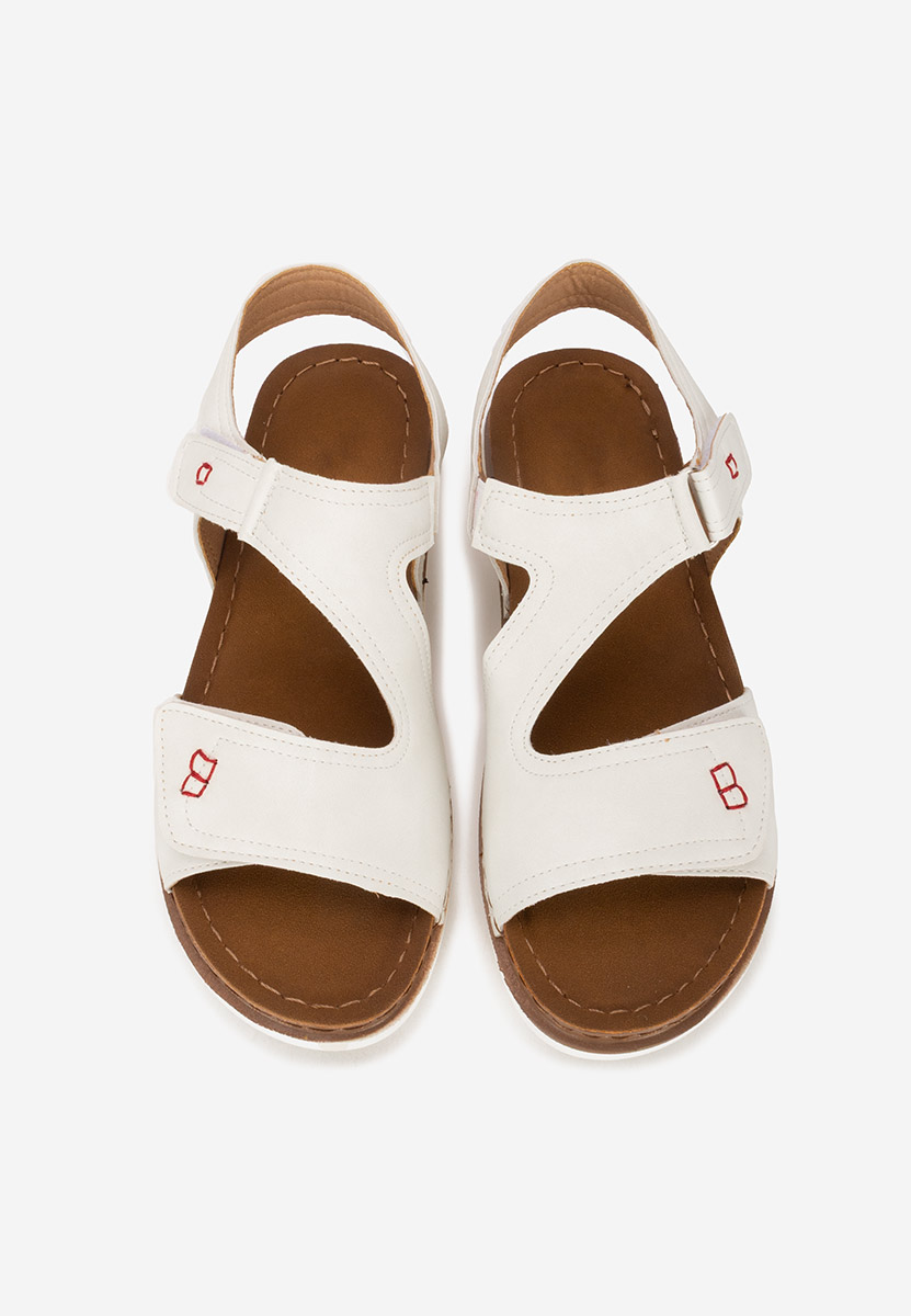 Sandali bassi donna Metina V2 bianchi