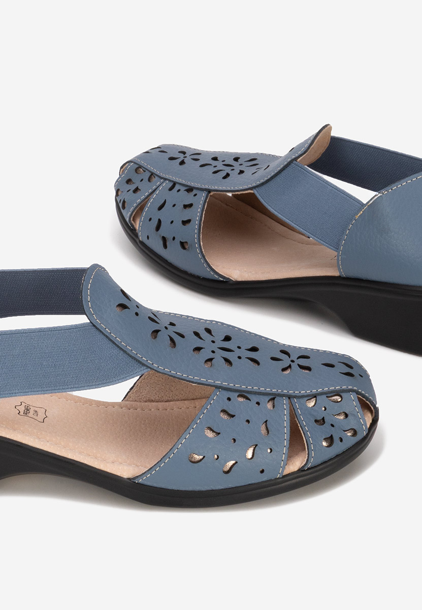 Sandali cuoio Melona blu