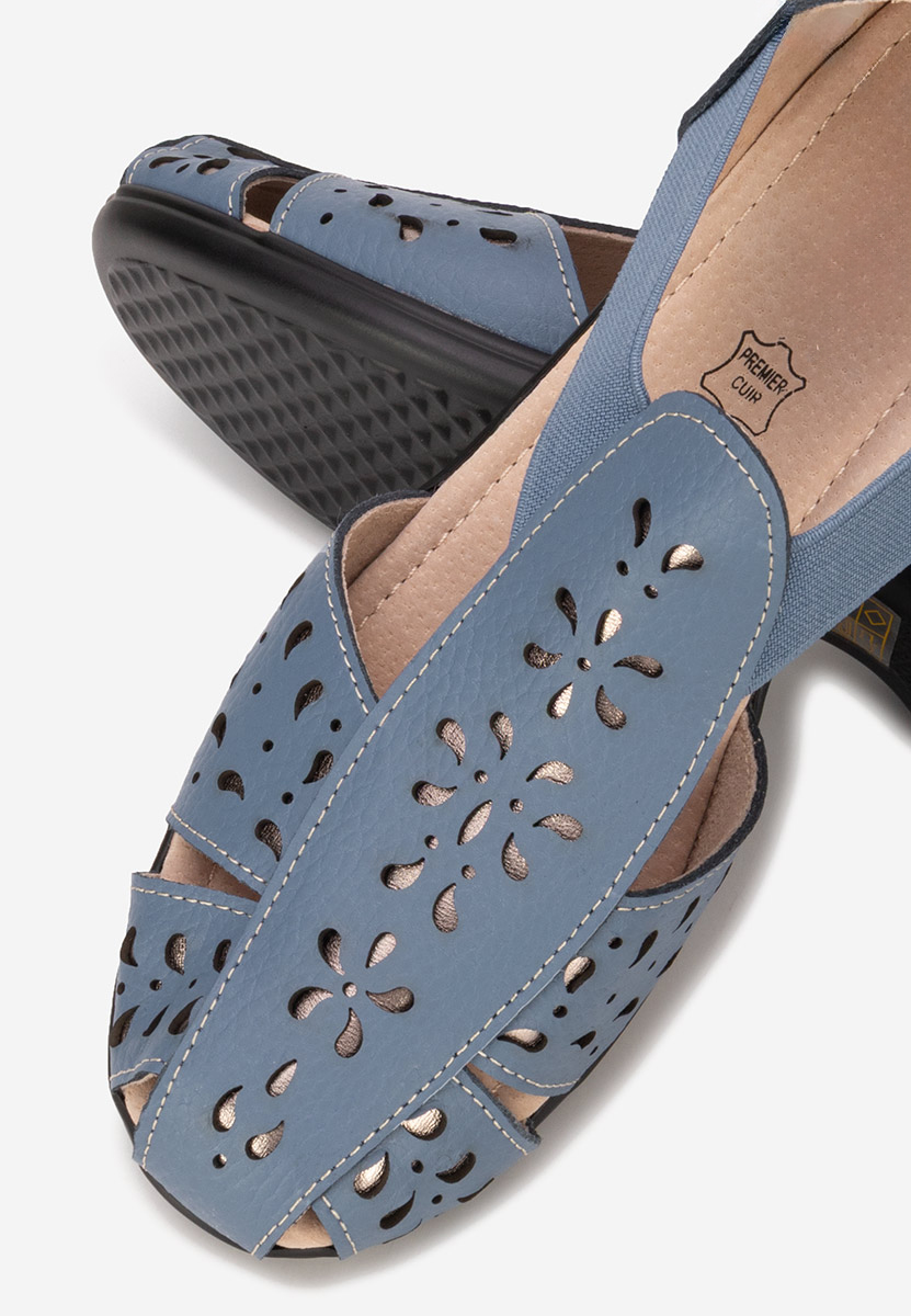 Sandali cuoio Melona blu